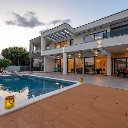 Contemporary Zadar Villa 4 Bedrooms Villa Barako Prestige Private Heated Pool Air-Conditioning Zaton