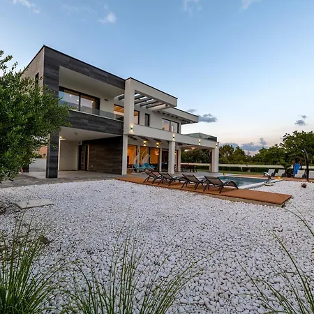 Contemporary Zadar Villa 4 Bedrooms Villa Barako Prestige Private Heated Pool Air-Conditioning Zaton