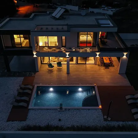 Villa Contemporary Zadar 4 Bedrooms Barako Prestige Private Heated Pool Air-conditioning Zaton