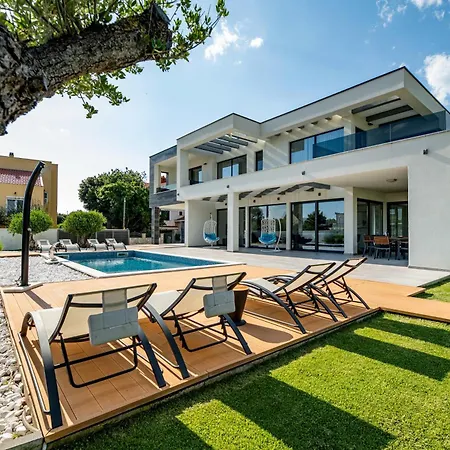 Willa Contemporary Zadar Villa 4 Bedrooms Villa Barako Prestige Private Heated Pool Air-Conditioning Zaton *