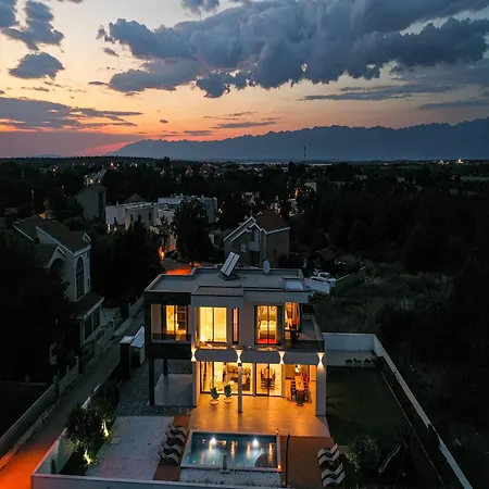 Villa Contemporary Zadar 4 Bedrooms Barako Prestige Private Heated Pool Air-conditioning Zaton *
