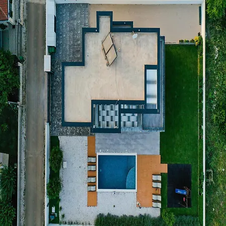Contemporary Zadar Villa 4 Bedrooms Villa Barako Prestige Private Heated Pool Air-Conditioning Zaton Willa *